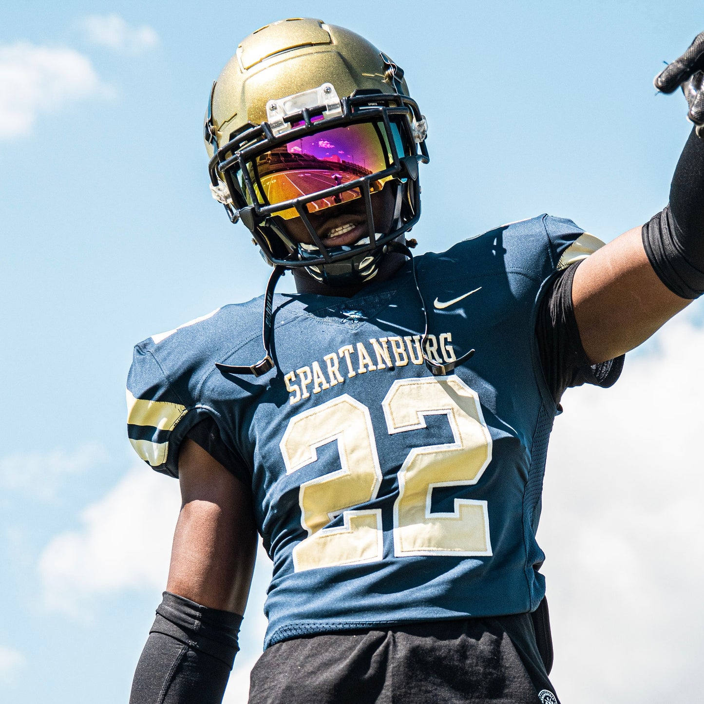 Aftermath Football Visor (Red)